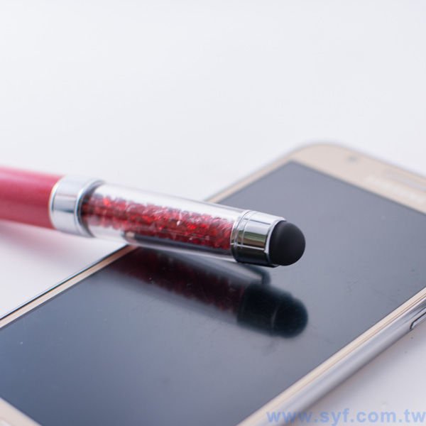 水晶電容觸控筆-金屬廣告禮品筆-多功能觸控廣告原子筆-採購批發贈品筆-8099-4